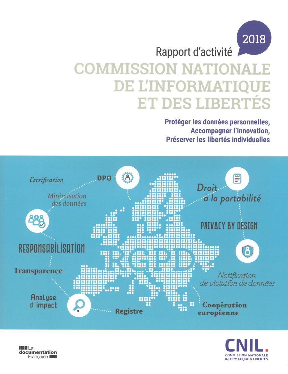 Rapport d'activité 2018 Commission nationale de l'informatique et des libertés