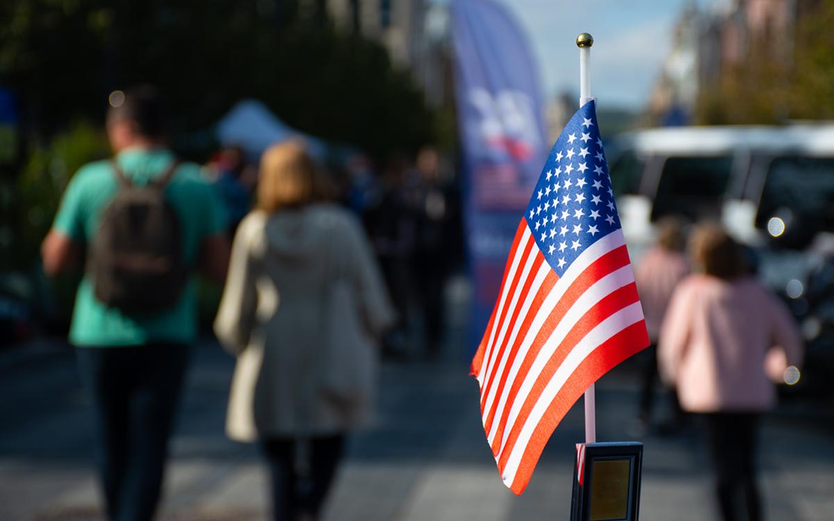 Fanion drapeau américain